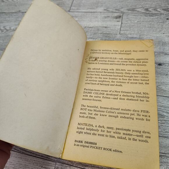 Dark Desires by Parley Cooper 1976 Pocket Book First Edition Paperback - Picture 2 of 12